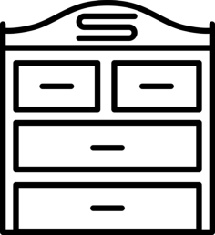 Changing Dresser Sketch Drawing Svg, Free Vectors File
